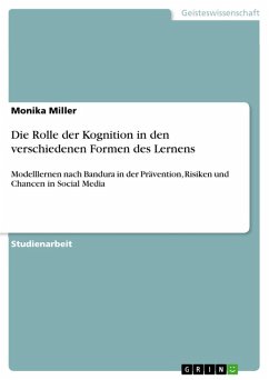 Die Rolle der Kognition in den verschiedenen Formen des Lernens (eBook, PDF) - Miller, Monika