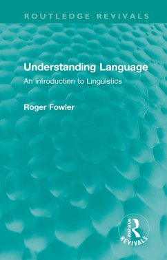 Understanding Language (eBook, PDF) - Fowler, Roger