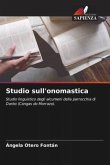 Studio sull'onomastica