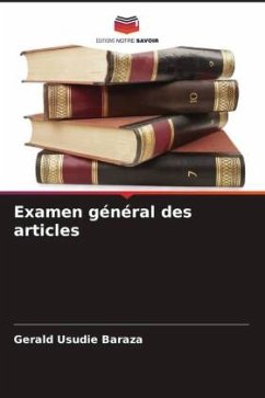 Examen général des articles - Baraza, Gerald Usudie