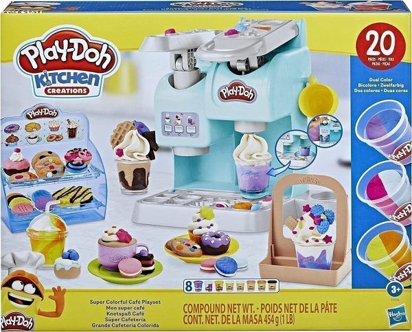 Hasbro F58365L0 - Play-Doh Kitchen, Knetspaß Café mit 20 Accessoires und 8  … - Bei bücher.de immer portofrei