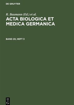 Acta Biologica et Medica Germanica. Band 20, Heft 3