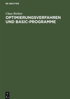 Optimierungsverfahren und BASIC-Programme - Richter, Claus