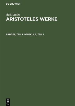 Opuscula, Teil 1 - Aristoteles