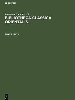 Bibliotheca Classica Orientalis, Band 6, Heft 1, Bibliotheca Classica Orientalis Band 6, Heft 1