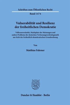 Cover Vulnerabilität und Resilienz der freiheitlichen Demokratie.
