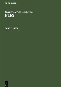 Klio. Band 71, Heft 1