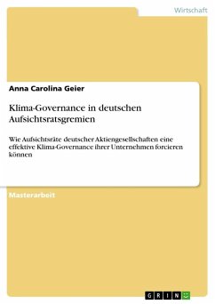 Klima-Governance in deutschen Aufsichtsratsgremien - Geier, Anna Carolina