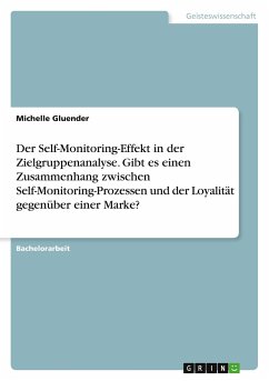 Der Self-Monitoring-Effekt in der Zielgruppenanalyse. Gibt es einen Zusammenhang zwischen Self-Monitoring-Prozessen und der Loyalität gegenüber einer Marke? - Gluender, Michelle