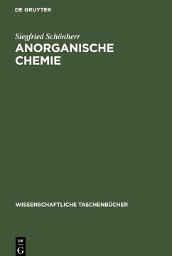 Anorganische Chemie - Schönherr, Siegfried