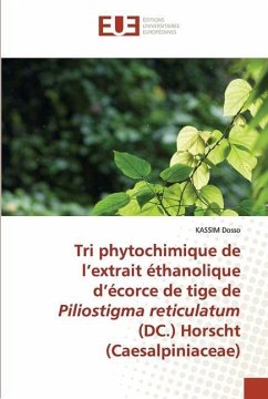 Tri phytochimique de l¿extrait éthanolique d¿écorce de tige de Piliostigma reticulatum (DC.) Horscht (Caesalpiniaceae) - Dosso, KASSIM