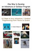 One Way to Develop an Adventure or Outdoor Program