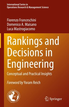 Rankings and Decisions in Engineering (eBook, PDF) - Franceschini, Fiorenzo; Maisano, Domenico A.; Mastrogiacomo, Luca