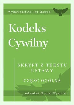 Kodeks cywilny. Czesc ogólna (eBook, ePUB) - Wysocki, Michal