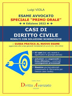 ESAME AVVOCATO. CASI DI DIRITTO CIVILE (edizione 2022) (eBook, ePUB) - Viola (autore) - Diritto Avanzato (editore), Luigi
