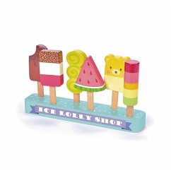 Tender Leaf 7508277 - Ice Lolly Shop, Eis am Stiel Set, Holz, 13-teilig