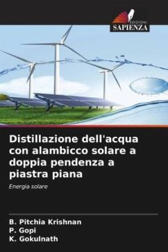 Distillazione dell'acqua con alambicco solare a doppia pendenza a piastra piana - Pitchia Krishnan, B.;Gopi, P.;Gokulnath, K.