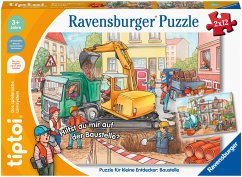 Image of Ravensburger 00137 - tiptoi® Puzzle für kleine Entdecker: Baustelle, 2x12 Teile