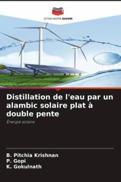 Distillation de l'eau par un alambic solaire plat à double pente - Pitchia Krishnan, B.;Gopi, P.;Gokulnath, K.