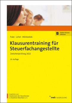 Cover Klausurentraining für Steuerfachangestellte