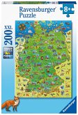 Bunte Deutschlandkarte (Kinderpuzzle)