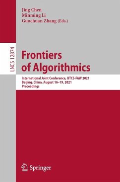 Frontiers of Algorithmics (eBook, PDF)