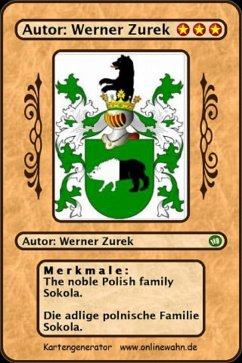 Cover The noble Polish family Sokola. Die adlige polnische Familie Sokola. (eBook, ePUB)