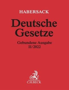Cover Deutsche Gesetze Gebundene Ausgabe II/2022