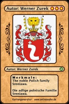 Cover The noble Polish family Sreniawa. Die adlige polnische Familie Sreniawa. (eBook, ePUB)