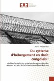 Du systeme d¿hébergement en droit congolais :