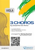 Viola part &quote;3 Choros&quote; by Zequinha De Abreu for String Quartet (fixed-layout eBook, ePUB)