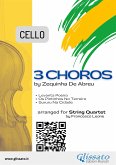 Cello part "3 Choros" by Zequinha De Abreu for String Quartet (fixed-layout eBook, ePUB)