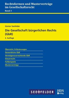 Die Gesellschaft bürgerlichen Rechts (GbR) (eBook, PDF) - Seefelder, Günter
