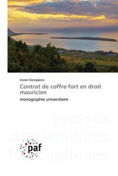 Contrat de coffre-fort en droit mauricien - Georgijevic, Goran