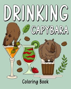 Drinking Capybara Coloring Book - Paperland