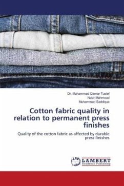 Cotton fabric quality in relation to permanent press finishes - Tusief, Dr. Muhammad Qamar;Mahmood, Nasir;Saddique, Muhammad