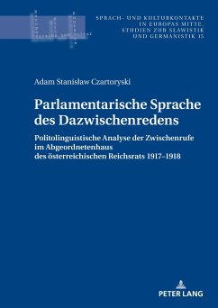 Parlamentarische Sprache des Dazwischenredens - Czartoryski, Adam