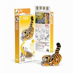 EUGY 650012 - Tiger, 3D-Tier-Puzzle, DIY-Bastelset