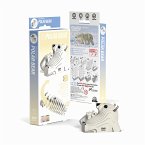 EUGY 650052 - Polar Bear, Polarbär, 3D-Tier-Puzzle, DIY-Bastelset