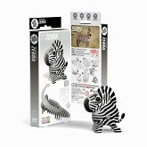 EUGY 650011 - Zebra, 3D-Tier-Puzzle, DIY-Bastelset