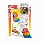 EUGY 650023 - Parrot, Papagei, 3D-Tier-Puzzle, DIY-Bastelset
