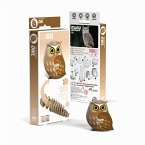 EUGY 650044 - Owl, Eule, 3D-Tier-Puzzle, DIY-Bastelset