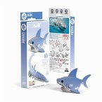 EUGY 650019 - Shark, Hai, 3D-Tier-Puzzle, DIY-Bastelset