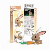 EUGY 650071 - Rabbit, Hase, 3D-Tier-Puzzle, DIY-Bastelset