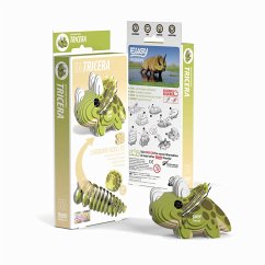 EUGY 650006 - Tricera, Triceratops, Dino 3D-Tier-Puzzle, DIY-Bastelset