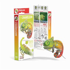 EUGY 650075 - Chameleon, Chamäleon, 3D-Tier-Puzzle, DIY-Bastelset