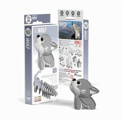 EUGY 650040 - Wolf, 3D-Tier-Puzzle, DIY-Bastelset