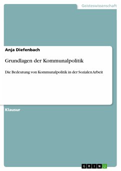 Grundlagen der Kommunalpolitik (eBook, PDF) - Diefenbach, Anja