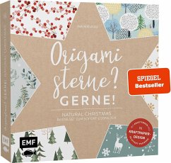 Origamisterne? Gerne! - Natural Christmas - Weihnachtliches Bastelset zum Sofort-Losfalten (Mängelexemplar) - Mielkau, Ina