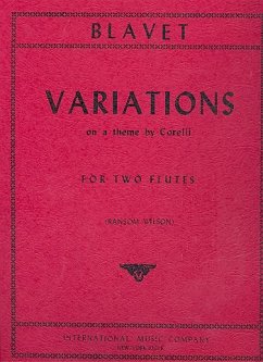 Cover VARIATIONS ON A THEME BY CORELLI FOR 2 FLUTES WILSON, RANSOM, ED